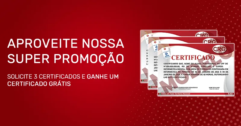 Promoção Cursos Rápidos Grátis