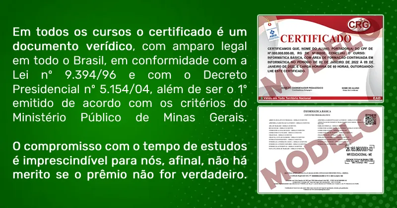 Certificado Cursos Rápidos Grátis